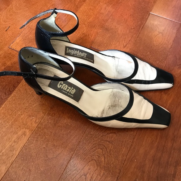 Ingledew’s Grazia black and bone coloured shoes. - Picture 2 of 3